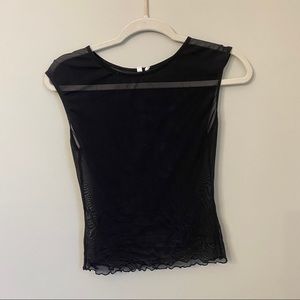 short sleeve mesh top women’s small